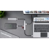Adapter (HUB) USB typu C na HDMI/USB3.0/SD/MicroSD/C port