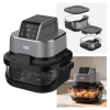 Frytkownica beztłuszczowa TEESA GLASS AIR FRYER 4L, 1,5 L, 1500W