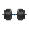 Hantel bitumiczny regulowany z łącznikiem 1x20kg, REBEL ACTIVE