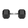 Hantel żeliwny gumowany HEX 17,5 kg REBEL ACTIVE