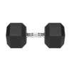 Hantel żeliwny gumowany HEX 32,5 kg REBEL ACTIVE