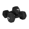 Hantelki żeliwne neoprenowe HEX 2x9kg, REBEL ACTIVE