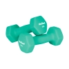 Hantelki żeliwne neoprenowe HEX zestaw 30kg (2x1kg+2x2kg+2x3kg+2x4kg+2x5kg), REBEL ACTIVE