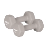 Hantelki żeliwne neoprenowe HEX zestaw 30kg (2x1kg+2x2kg+2x3kg+2x4kg+2x5kg), REBEL ACTIVE