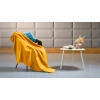 Koc polarowy 130x150 cm TEESA - żółty