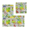 Mata edukacyjna dla dzieci, puzzle 120 x 120 cm, samochody