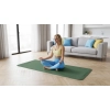 Mata gimnastyczna do ćwiczeń joga, pilates, fitness, 183x61cm, grubość 1cm, materiał TPE, zielona, REBEL ACTIVE