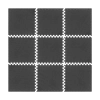 Mata ochronna pod sprzęt fitness i do ćwiczeń na siłowni, puzzle 60x60cm, zestaw 9 szt., REBEL ACTIVE