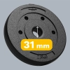 Obciążenie bitumiczne zestaw 4x2.5kg, otwór 31mm,  REBEL ACTIVE