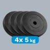 Obciążenie bitumiczne zestaw 4x5kg, otwór 31mm, talerz klasyczny, REBEL ACTIVE