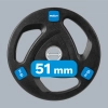 Obciążenie żeliwne olimpijskie gumowane zestaw 2x15kg, otwór 51mm , REBEL ACTIVE