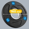 Obciążenie żeliwne olimpijskie gumowane zestaw 4x1.25kg, otwór 51mm , REBEL ACTIVE