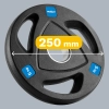 Obciążenie żeliwne olimpijskie gumowane zestaw 4x5kg, otwór 51mm , REBEL ACTIVE