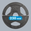 Obciążenie żeliwne olimpijskie zestaw 4x5kg, otwór 51mm, talerz z uchwytami, REBEL ACTIVE
