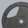 Obciążenie żeliwne zestaw 2x10kg, otwór 31mm, talerz z uchwytami, REBEL ACTIVE