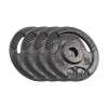 Obciążenie żeliwne zestaw 4x2.5kg, otwór 31mm, talerz z uchwytami, REBEL ACTIVE