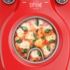 Piec do pizzy TEESA SUPREME + , 1200 W, 32 cm , okienko , wyjmowany kamień, sterowanie dwiema grzałkami
