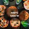 Piec do pizzy TEESA SUPREME + , 1200 W, 32 cm , okienko , wyjmowany kamień, sterowanie dwiema grzałkami