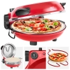 Piec do pizzy TEESA SUPREME FUN 1200W, 400 stopni, dwie grzałki , czerwony