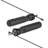 Skakanka bokserska z gumową rączką z obciążeniem 2x100g i metalowym łożyskiem 300cm regulowana, REBEL ACTIVE
