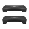 Step do aerobiku i ćwiczeń fitness, 2 stopnie, 68cm, czarny, REBEL ACTIVE
