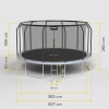 Trampolina Rebel Active PRO 14ft/427 cm, siatka, drabinka
