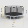 Trampolina Rebel Active PRO 15ft/457 cm, siatka, drabinka