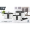 Zestaw garnków z odłączaną rączką TEESA COOK EXPERT SINGLE HAND