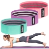 Zestaw gum do ćwiczeń materiałowy - Mini Band M, 27-55 kg, 3 gumy materiałowe, REBEL ACTIVE