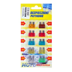 Bezpieczniki samochodowe MIDI zestaw 10szt.-blister Bezpieczniki samochodowe MIDI zestaw 10szt.-blister