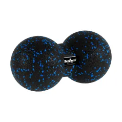 Duoball podwójna piłka do masażu 12cm, kolor czarno-niebieski, materiał EPP, REBEL ACTIVE Duoball podwójna piłka do masażu 12cm, kolor czarno-niebieski, materiał EPP, REBEL ACTIVE