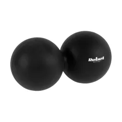Duoball podwójna piłka do masażu 6.2cm, kolor czarny, materiał silikon, REBEL ACTIVE Duoball podwójna piłka do masażu 6.2cm, kolor czarny, materiał silikon, REBEL ACTIVE