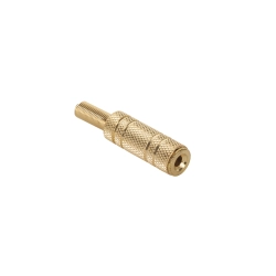 Gniazdo Jack 3.5mm st. kabel gold