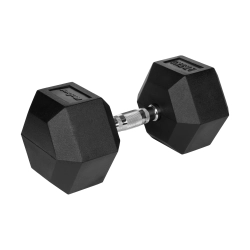 Hantel żeliwny gumowany HEX 27,5 kg REBEL ACTIVE Hantel żeliwny gumowany HEX 27,5 kg REBEL ACTIVE