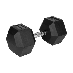 Hantel żeliwny gumowany HEX 32,5 kg REBEL ACTIVE Hantel żeliwny gumowany HEX 32,5 kg REBEL ACTIVE