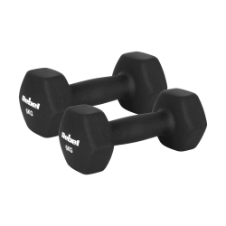 Hantelki żeliwne neoprenowe HEX 2x6kg, REBEL ACTIVE