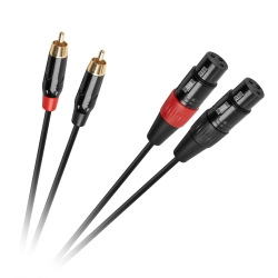 Kabel połączeniowy Cabletech  XLR - 2RCA  1m
