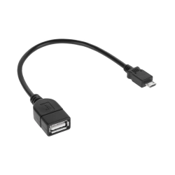 Kabel USB gniazdo A - wtyk micro USB 20cm