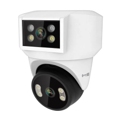 Kamera WiFi Kruger&Matz Connect C180 2x Obiektyw PTZ 360° 2K Tuya Smart Life Kolor Nocą Audio AI