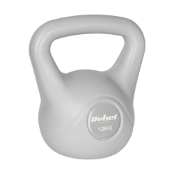 Kettlebell bitumiczny 12 kg szary REBEL ACTIVE Kettlebell bitumiczny 12 kg szary REBEL ACTIVE