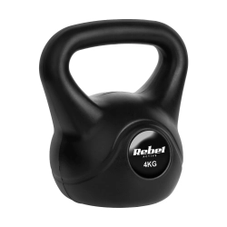Kettlebell bitumiczny 4 kg REBEL ACTIVE Kettlebell bitumiczny 4 kg REBEL ACTIVE