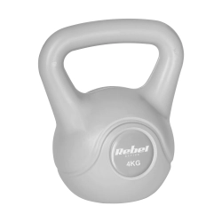 Kettlebell bitumiczny 4 kg szary REBEL ACTIVE Kettlebell bitumiczny 4 kg szary REBEL ACTIVE