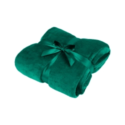 Koc polarowy 200x220 cm TEESA - zielony Koc polarowy 200x220 cm TEESA - zielony