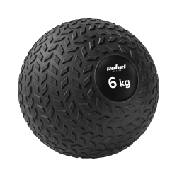 Mała piłka lekarska do ćwiczeń rehabilitacyjna Slam Ball 23cm 6kg, REBEL ACTIVE Mała piłka lekarska do ćwiczeń rehabilitacyjna Slam Ball 23cm 6kg, REBEL ACTIVE