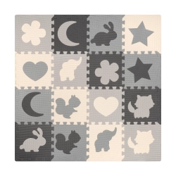 Mata edukacyjna dla dzieci, puzzle 150 x 150 cm z ramką Mata edukacyjna dla dzieci, puzzle 150 x 150 cm z ramką