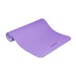 Mata gimnastyczna do ćwiczeń joga, pilates, fitness, 183x61cm, grubość 4mm, materiał TPE, fioletowa, REBEL ACTIVE