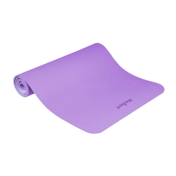 Mata gimnastyczna do ćwiczeń joga, pilates, fitness, 183x61cm, grubość 6mm, materiał TPE, fioletowa, REBEL ACTIVE