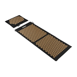 Mata zdrowotna ECO z kolcami do akupresury z poduszką, 110x42cm, XL, szare kolce,  Rebel Active