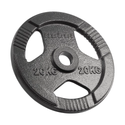 Obciążenie żeliwne olimpijskie 20kg, otwór 51mm, talerz z uchwytami, REBEL ACTIVE Obciążenie żeliwne olimpijskie 20kg, otwór 51mm, talerz z uchwytami, REBEL ACTIVE