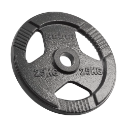 Obciążenie żeliwne olimpijskie 25kg, otwór 51mm, talerz z uchwytami, REBEL ACTIVE Obciążenie żeliwne olimpijskie 25kg, otwór 51mm, talerz z uchwytami, REBEL ACTIVE